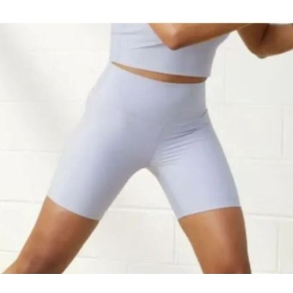 abercrombie YPB Light Blue Bike Shorts 6 inch Small